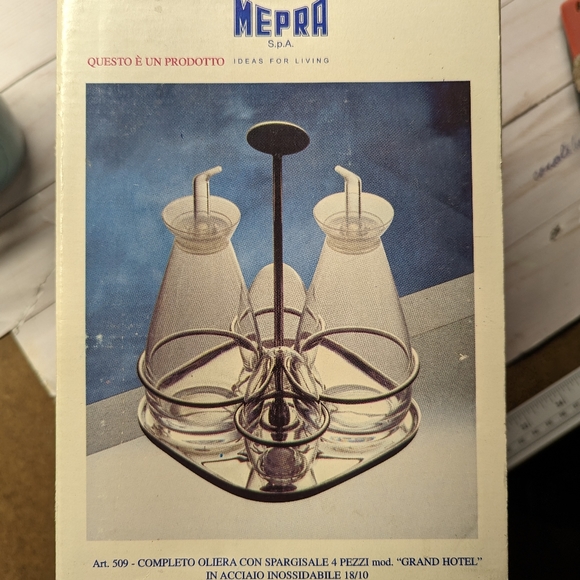 Mepra Grand Hotel Italian cruet & salt cellar set new luxury for your ta… - Picture 3 of 8